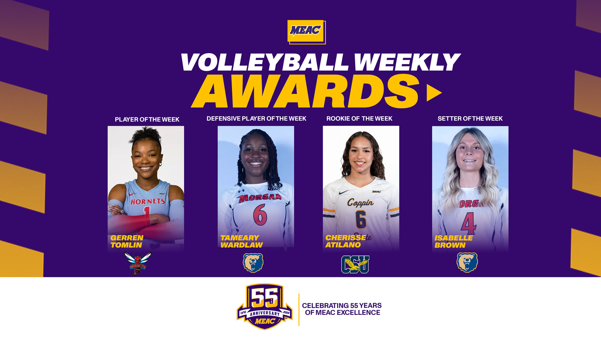 MEAC Announces Volleyball Weekly Awards