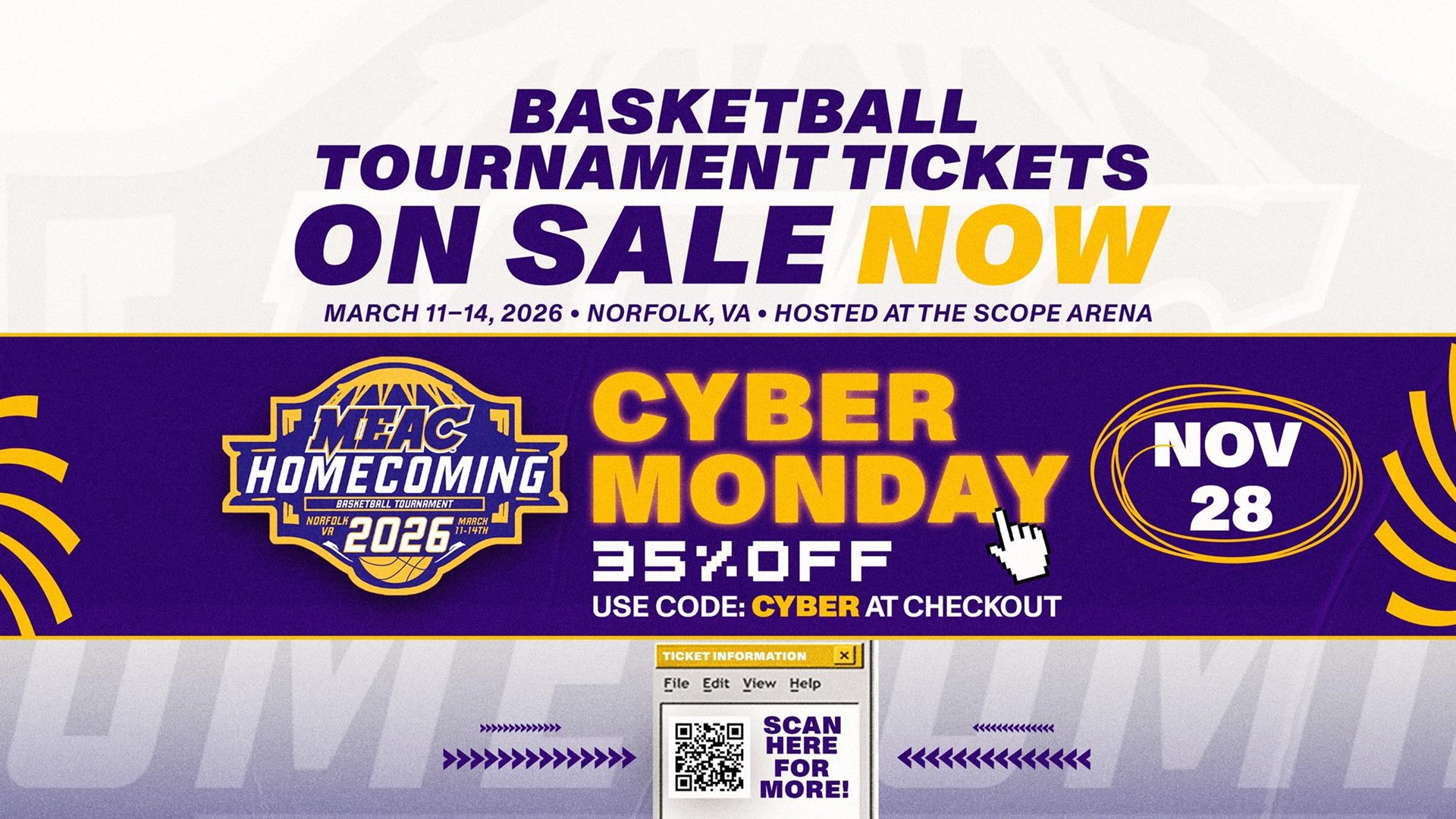 MEAC Unveils Cyber Monday Savings for 2026 Basketball Tournament Ticket Books