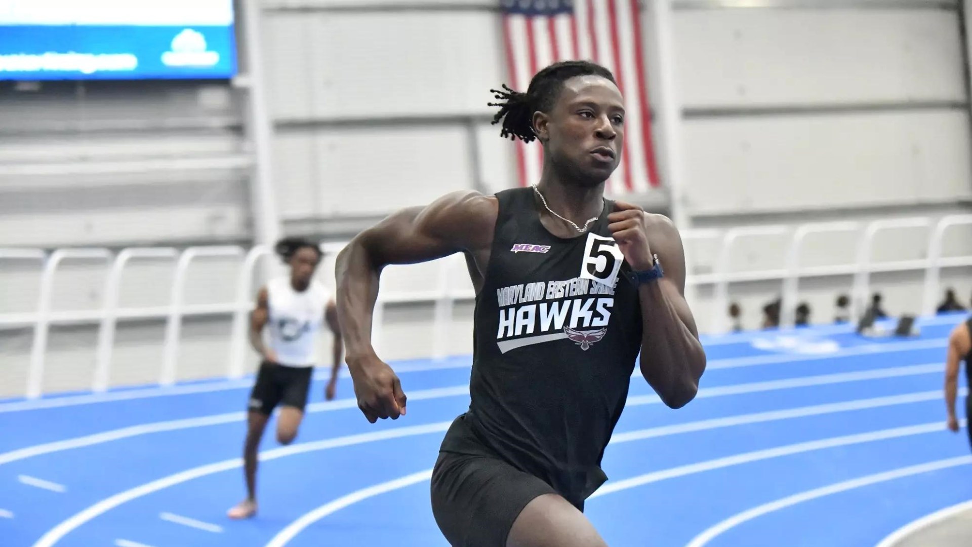 Kollie sets UMES record in 300 meter race and Mkabela wins 5000 meter run at first indoor meet of the season