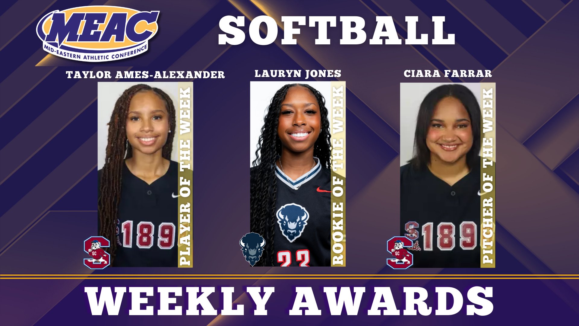 MEAC Announces Weekly Softball Honors