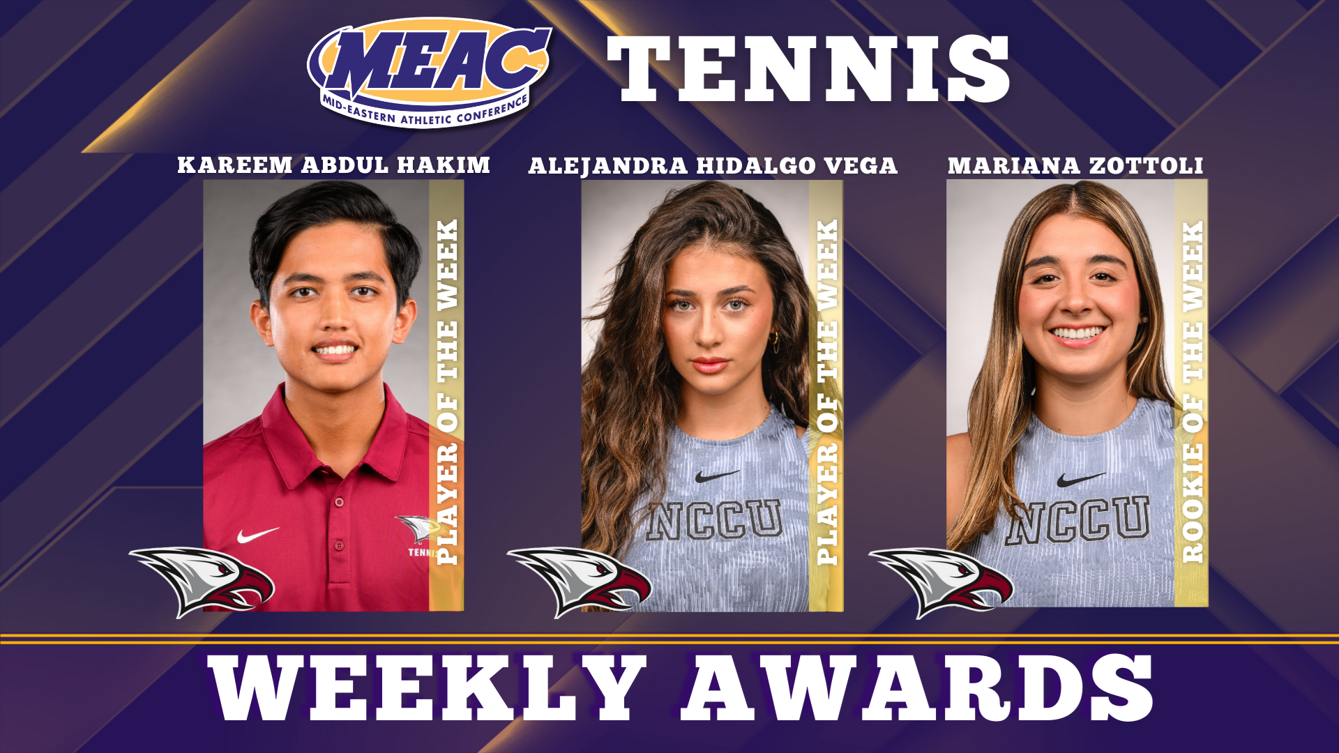 MEAC Announces Weekly Tennis Honors