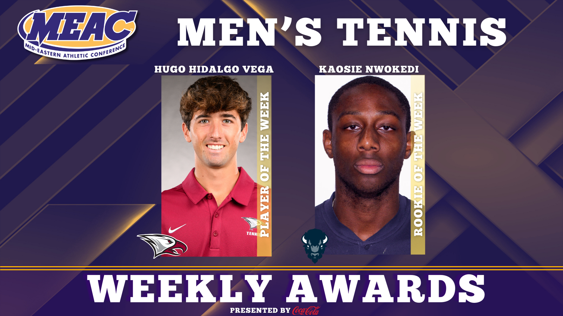 MEAC Announces Weekly Men's Tennis Honors, presented by Coca-Cola