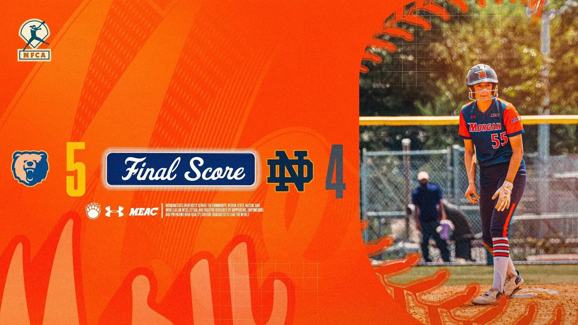 Morgan State Softball Defeats Notre Dame In Season Opener, 5-4