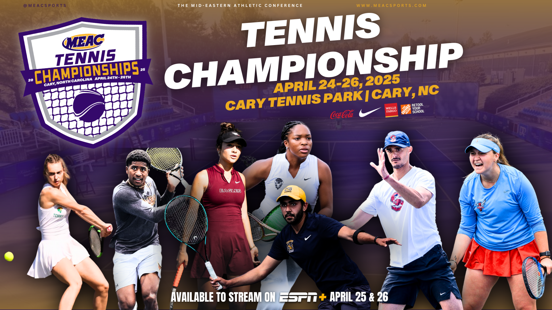 MEAC Set to Host 2025 Men's and Women's Tennis Championships