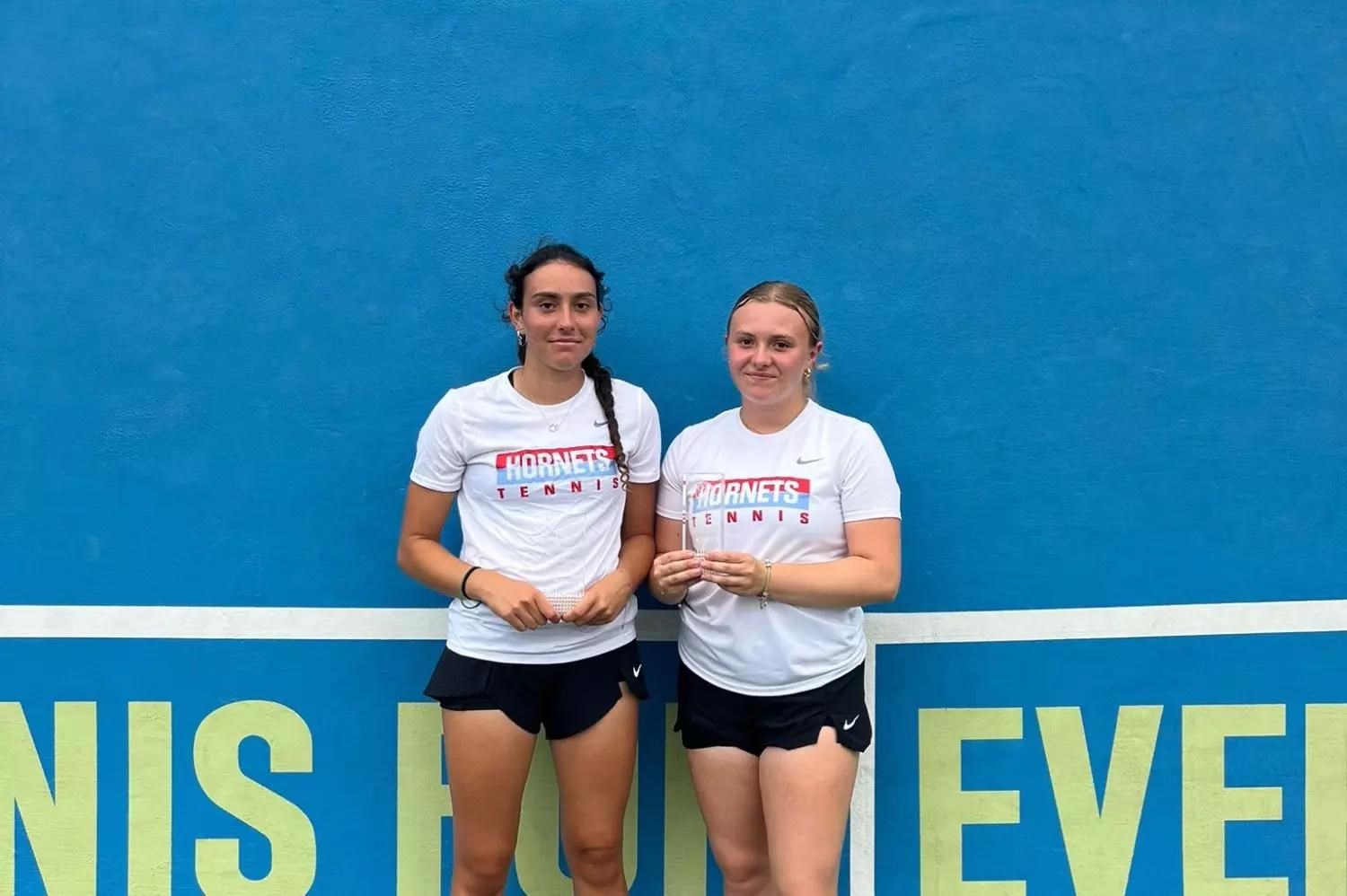 Hornets Tennis Racks Up 19 Wins at Bedford Cup and Win the Doubles Championship